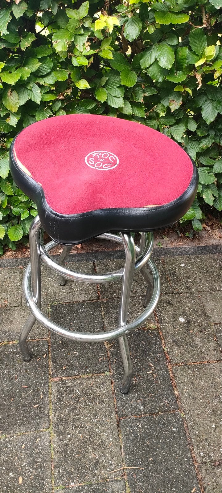 Roc-n-Soc Tower Stool Tall 29" Drumkruk - Rood/Zwart, Gebrui, Gebruikt, 60 tot 90 cm, Met voetsteun, Ophalen of Verzenden