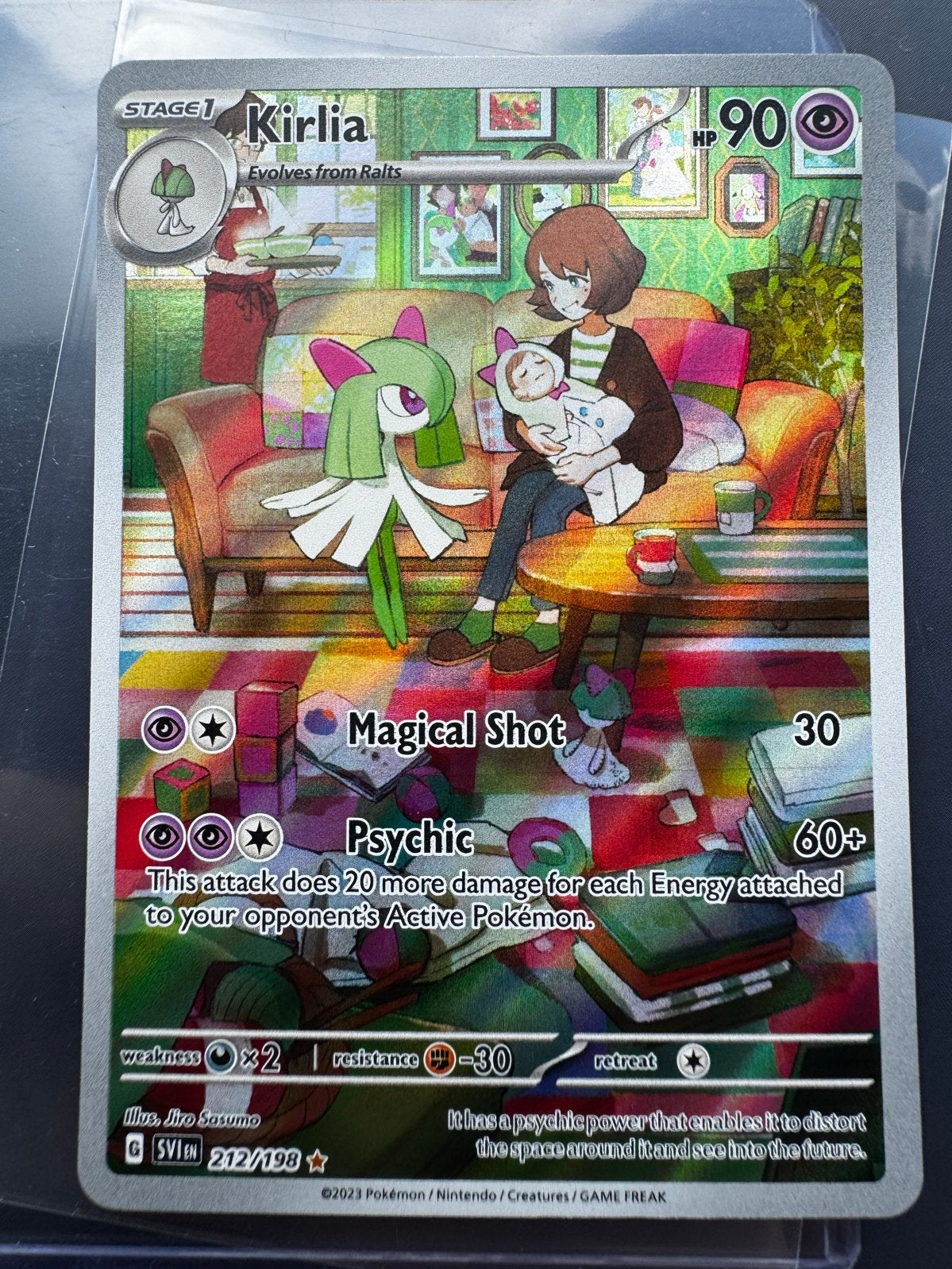 Kirlia 212/198 Pokémon kaart, Ophalen of Verzenden, Zo goed als nieuw, Losse kaart