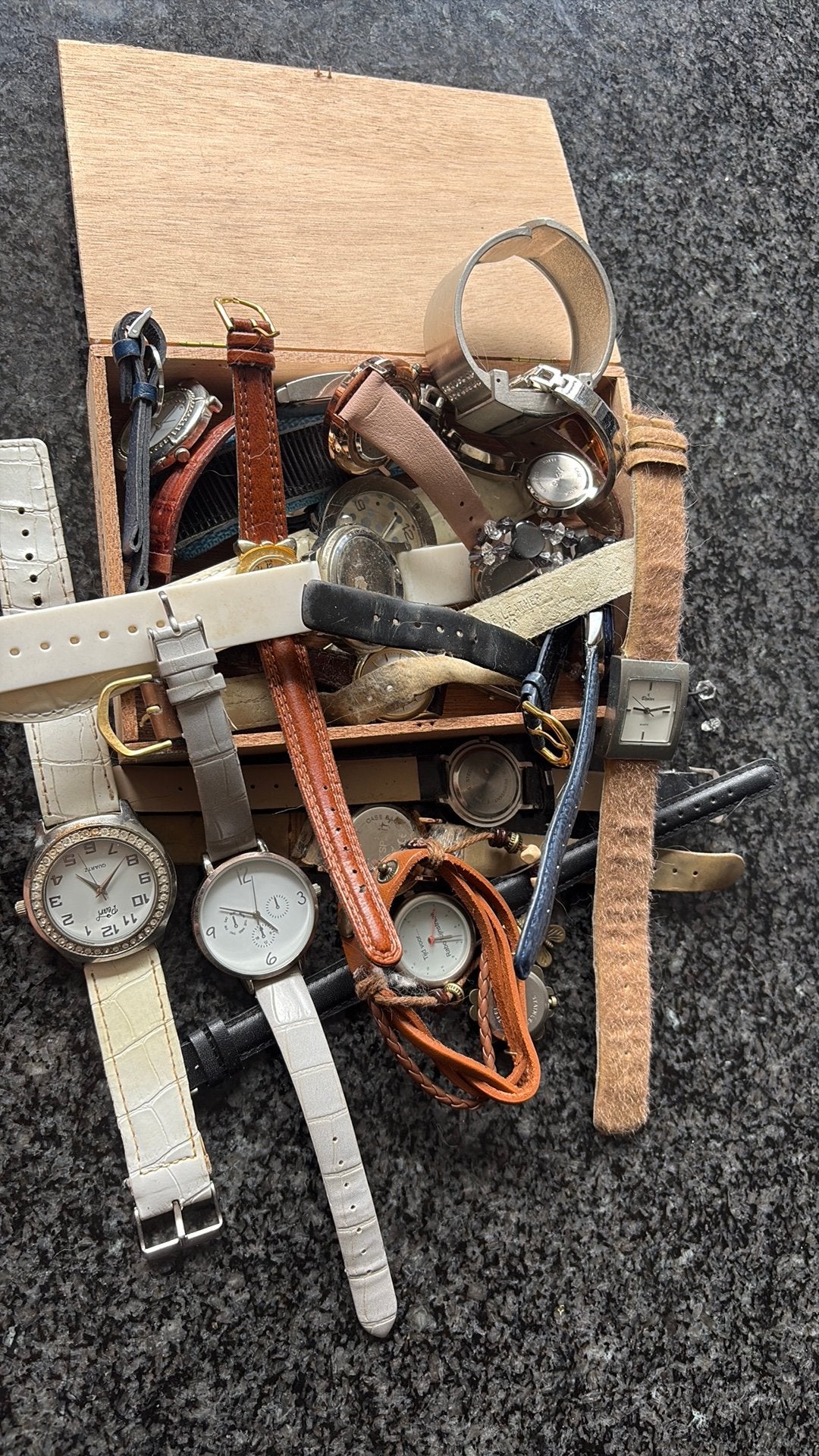 Partij horloges werking onbekend, Ophalen of Verzenden, Gebruikt, Staal, Overige merken