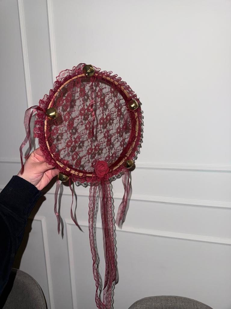Tamboerijn met Bellen - Rood Kant, Muziek en Instrumenten, Percussie, Ophalen of Verzenden, Zo goed als nieuw, Overige soorten