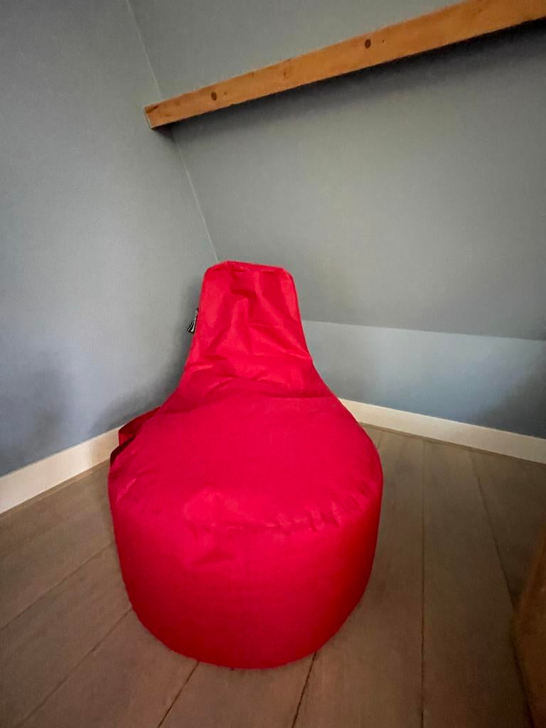 Rode zitzakstoel - Casa Comfy, Ophalen, Zo goed als nieuw, Rood, Zitzakstoel