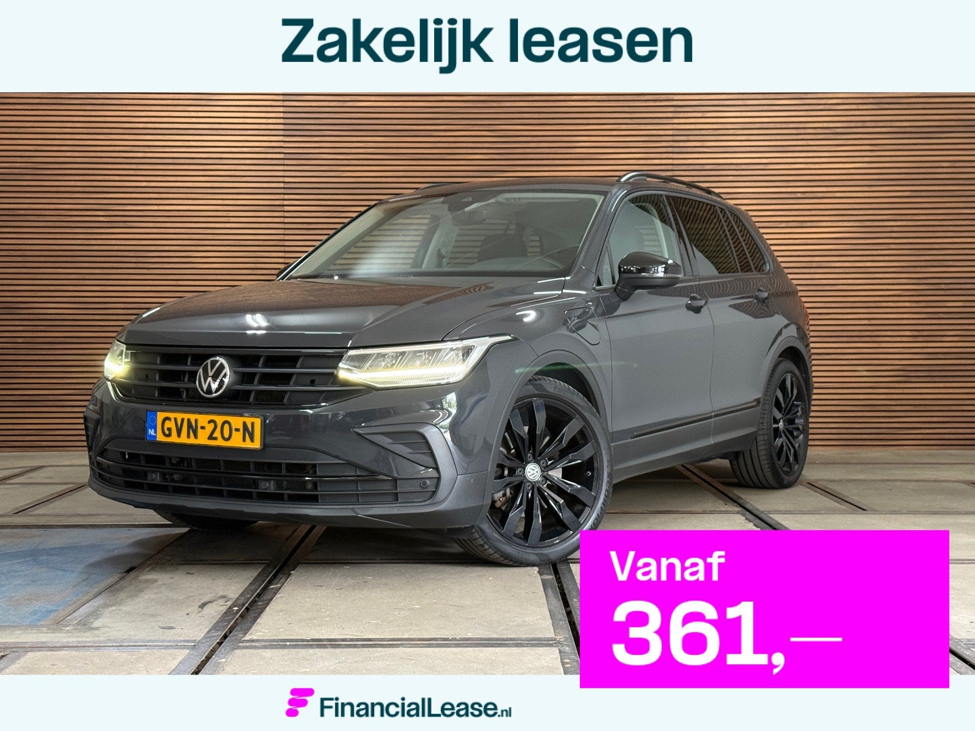 Volkswagen TIGUAN 1.4 TSI eHybrid R-Line Business+ | Black S, Stof, 4 cilinders, 150 pk, Hybride Elektrisch/Benzine