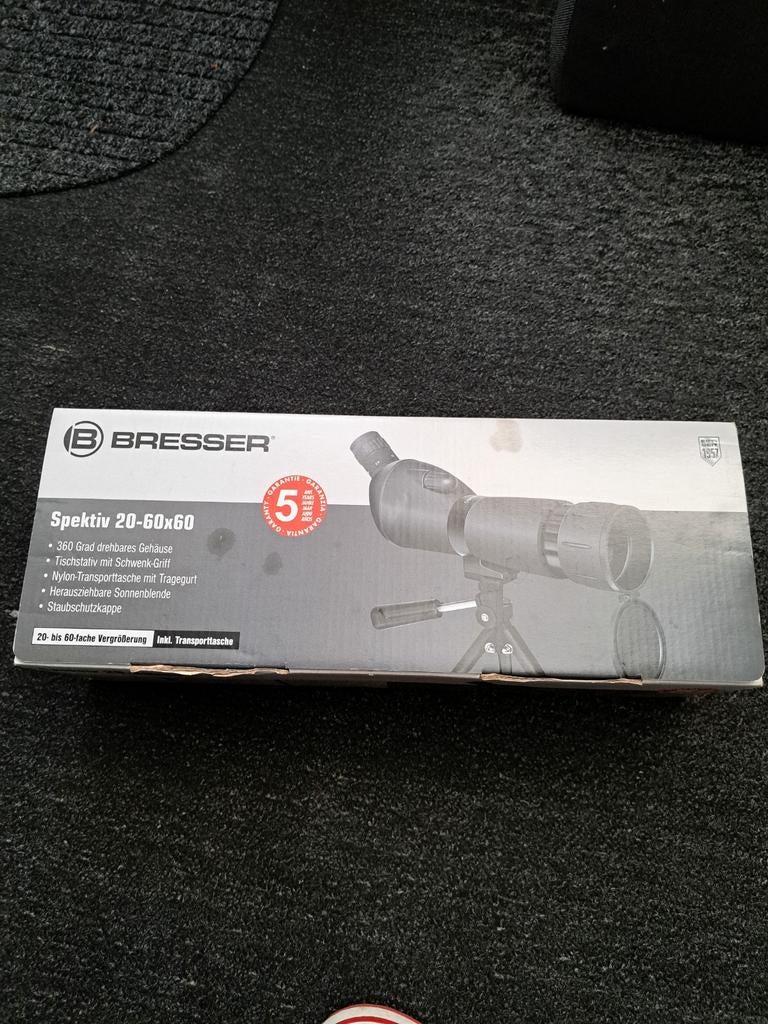 Bresser spotting telescoop verrekijker met tasje, Overige typen, Ophalen of Verzenden, Zo goed als nieuw, 20x of meer