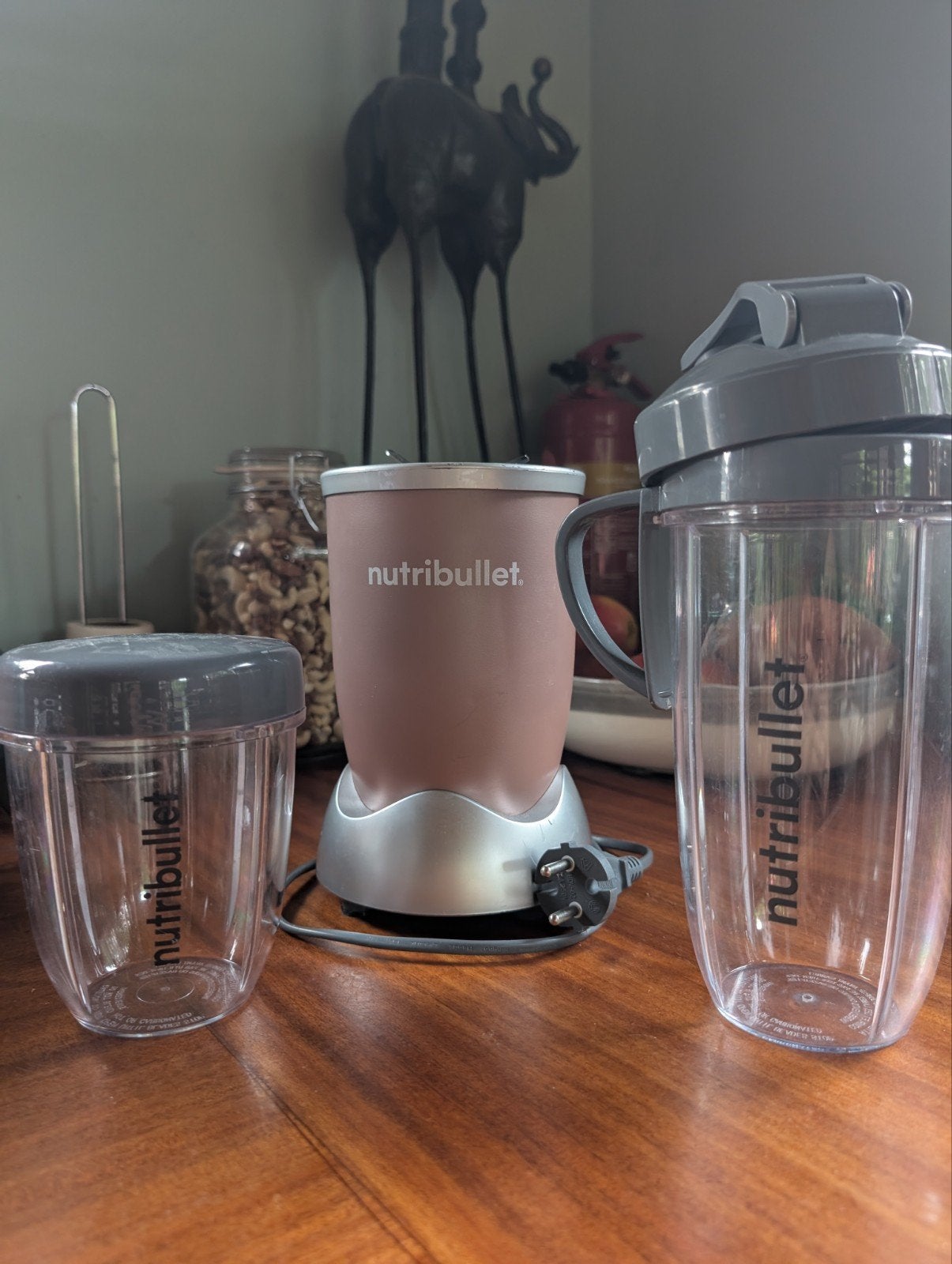 Nutribullet Portable Blender Rose Gold – compleet, Minder dan 1 liter, Ophalen, Gebruikt