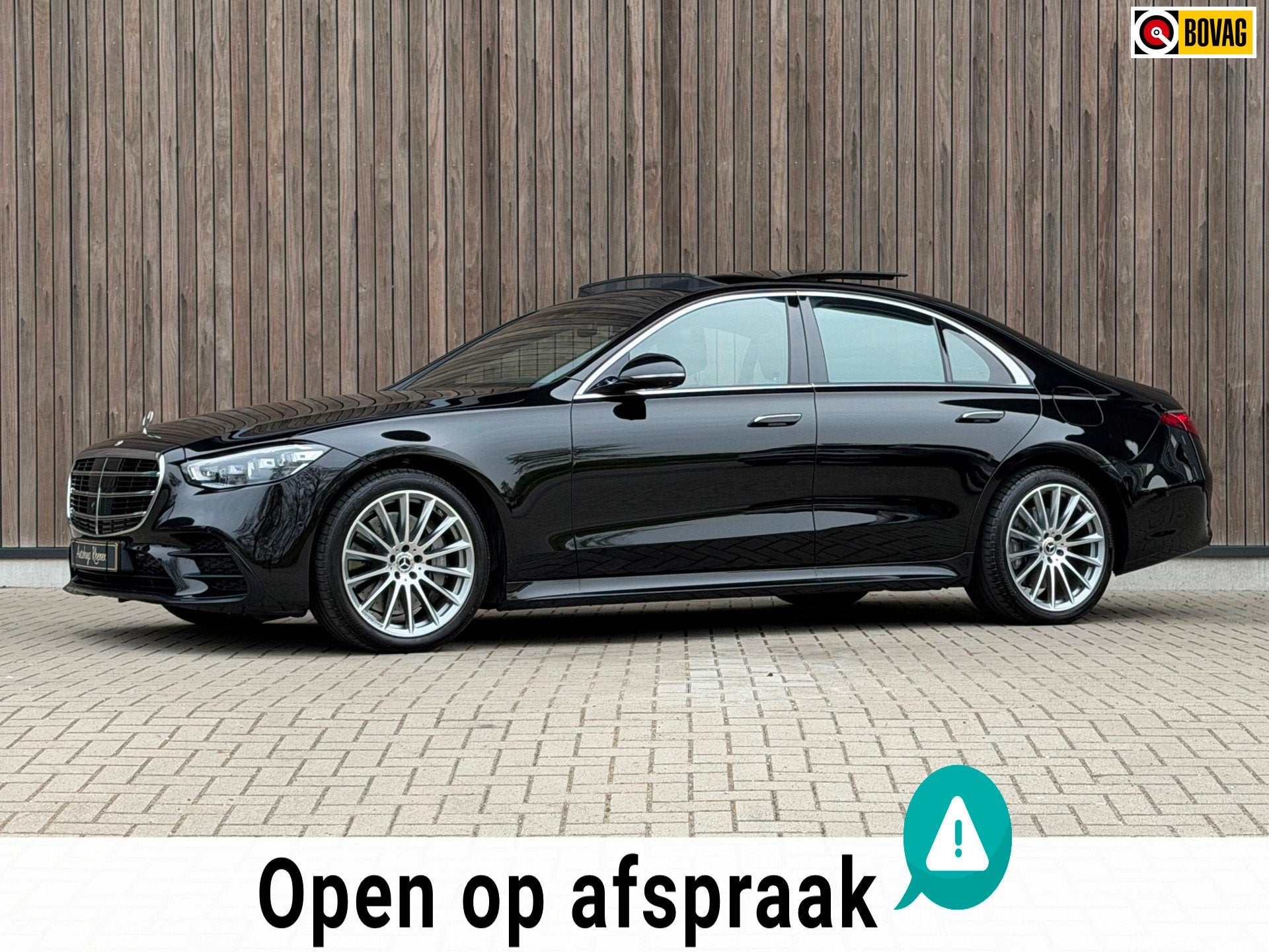 Mercedes-Benz S-klasse 580 e 4MATIC AMG Line / Schuifdak /, Gebruikt, Zwart, 510 pk, Adaptive Cruise Control