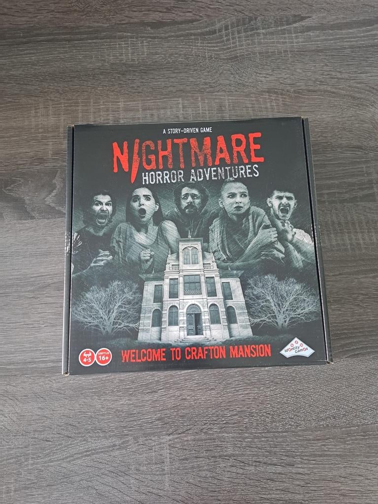 Nightmare Horror Adventures, Vijf spelers of meer, Ophalen, Zo goed als nieuw, Identity Games