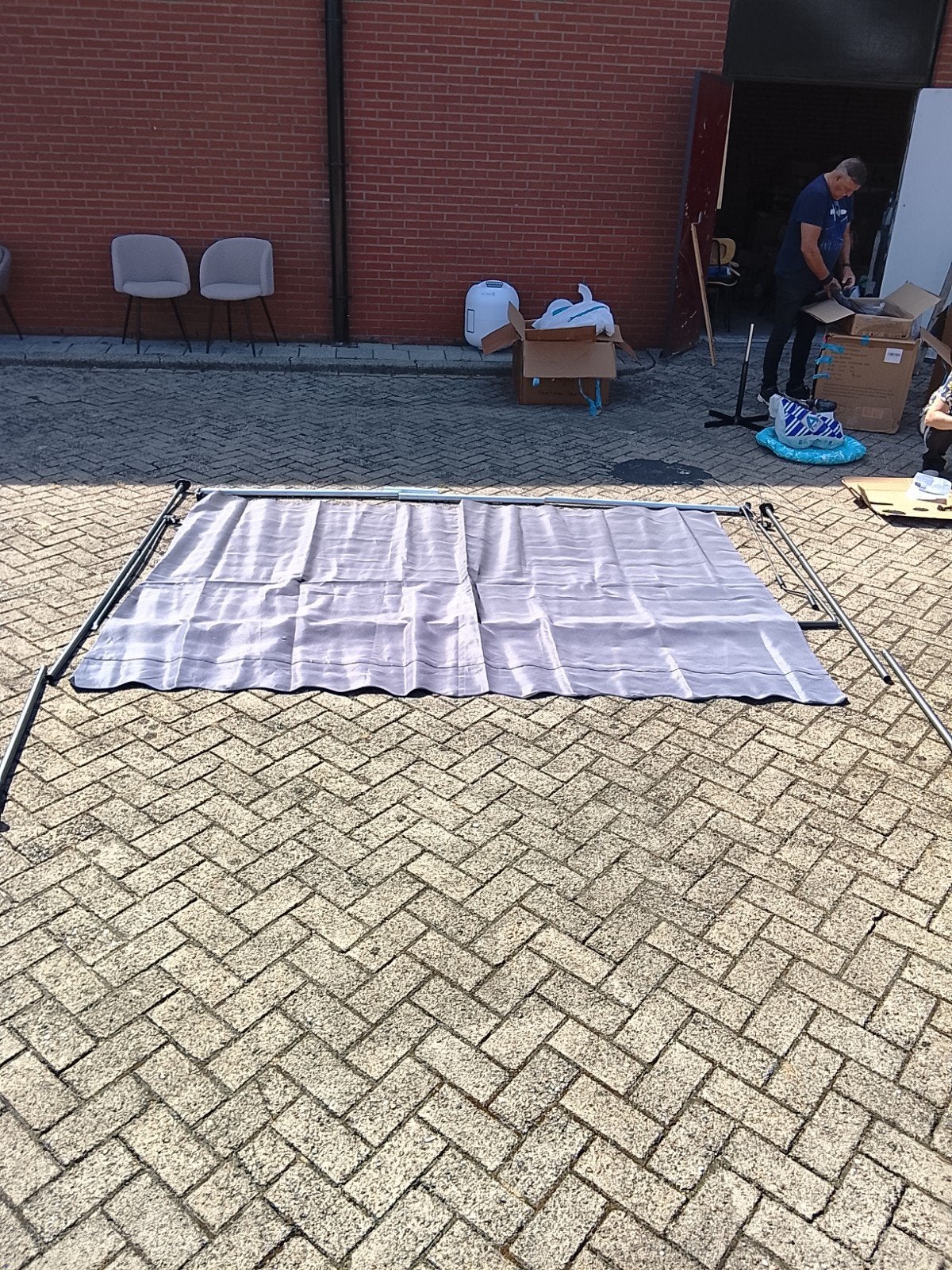 Tillvex Klem Markies 300x120 Zo Goed Als Nieuw, Tuin en Terras, Parasols, Tillvex, Onbekend, Ophalen of Verzenden, Zo goed als nieuw