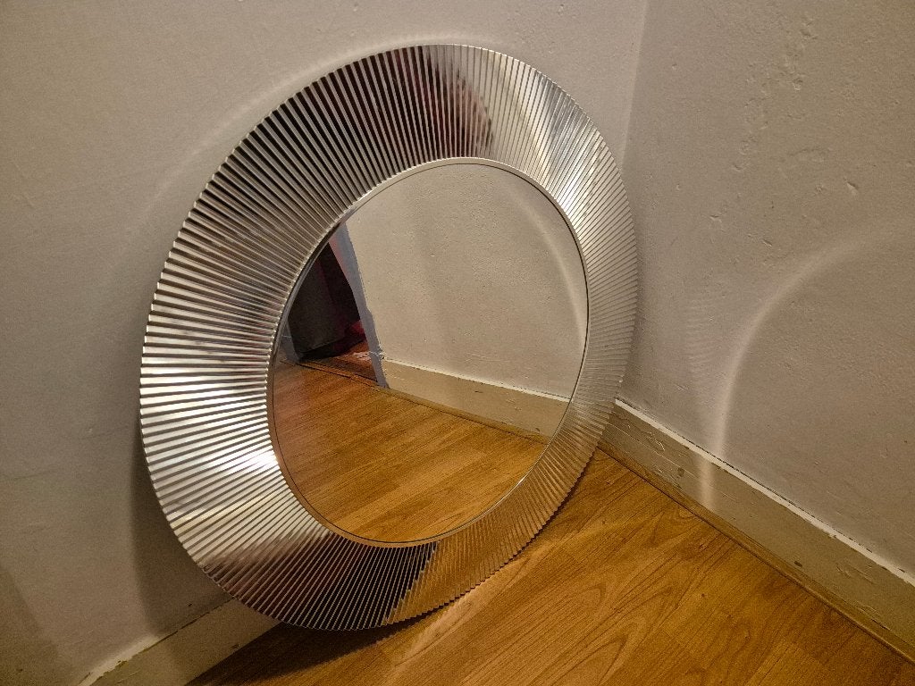 Spiegel Laufen Kartell rond 78 cm, Huis en Inrichting, Woonaccessoires | Spiegels, Ophalen, Rond, Zo goed als nieuw, 75 tot 100 cm