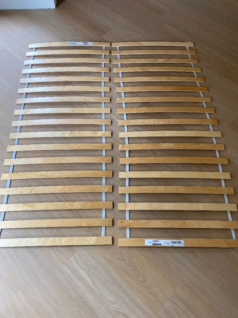 2 LURÖY lattenbodems IKEA met gebogen latten 80 x 200 cm, Ophalen, Gebruikt, Eenpersoons, 80 cm
