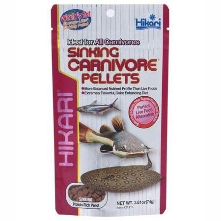 hikari sinking carnivore 74 gram €15,25, Dieren en Toebehoren, Dierenvoeding, Ophalen of Verzenden, Vis