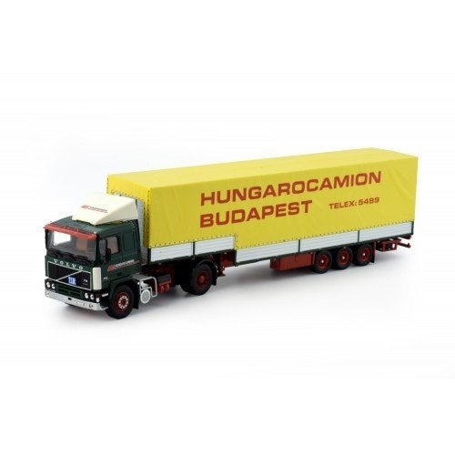Tekno 72217 Volvo F12 steptrailer Hungarocamion, Ophalen of Verzenden, Nieuw, Bus of Vrachtwagen, Tekno
