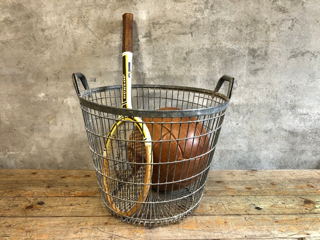 brocante vintage draadmand | aardappelmand | opbergmand, Antiek en Kunst, Ophalen of Verzenden