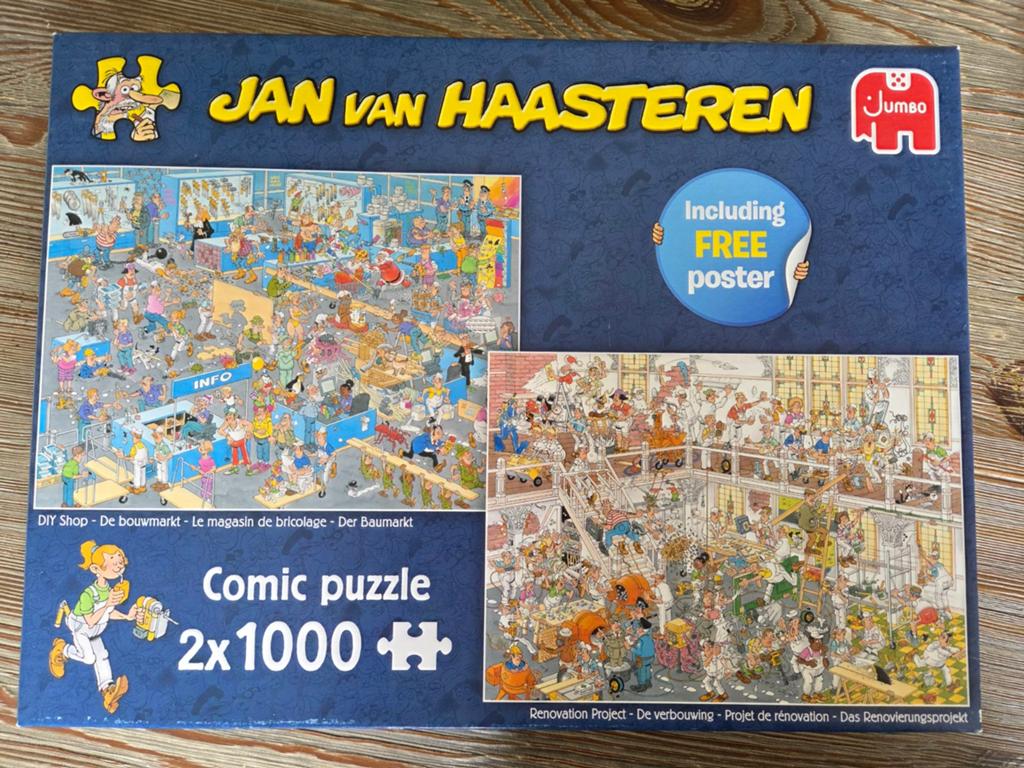 Jan van haasteren puzzels de bouwmarkt en de verbouwing, Ophalen, 500 t/m 1500 stukjes
