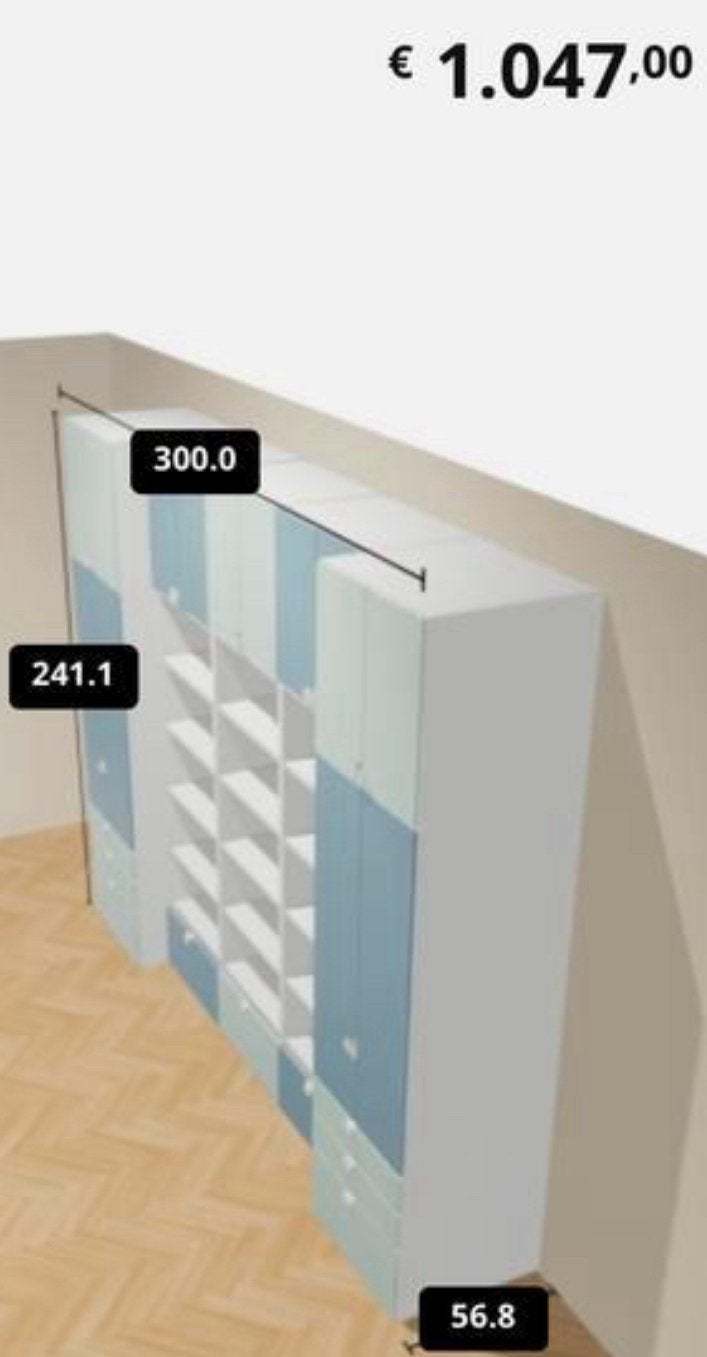 Ikea smastad opbergsysteem kast wardrobe, Ophalen, Eenpersoons, Wit, Zo goed als nieuw