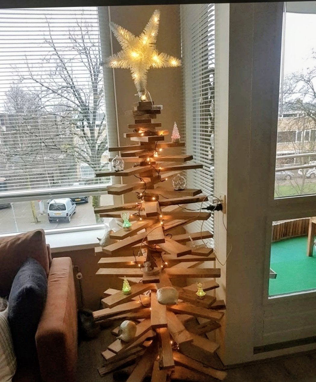 houten kerstboom, Ophalen, Zo goed als nieuw