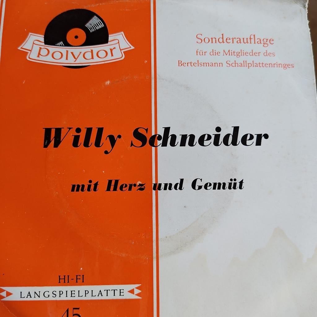 Willy Schneider - Mit Herz und Gemüt (Polydor LP), Ophalen of Verzenden, 1960 - 1969, Gebruikt, 7 inch