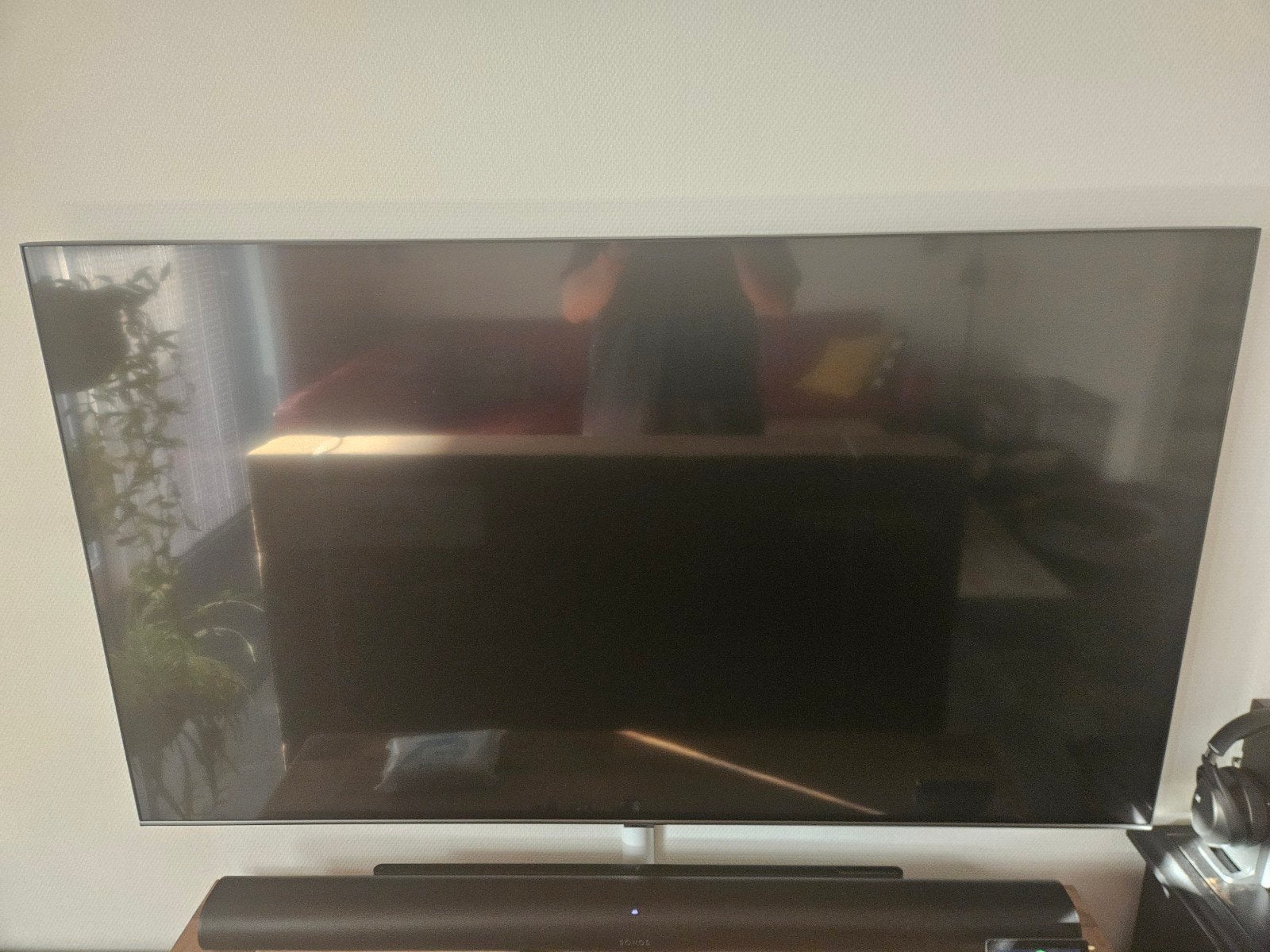 samung 65 inch tv QE65Q77TAL, Ophalen, QLED, 120 Hz, Zo goed als nieuw