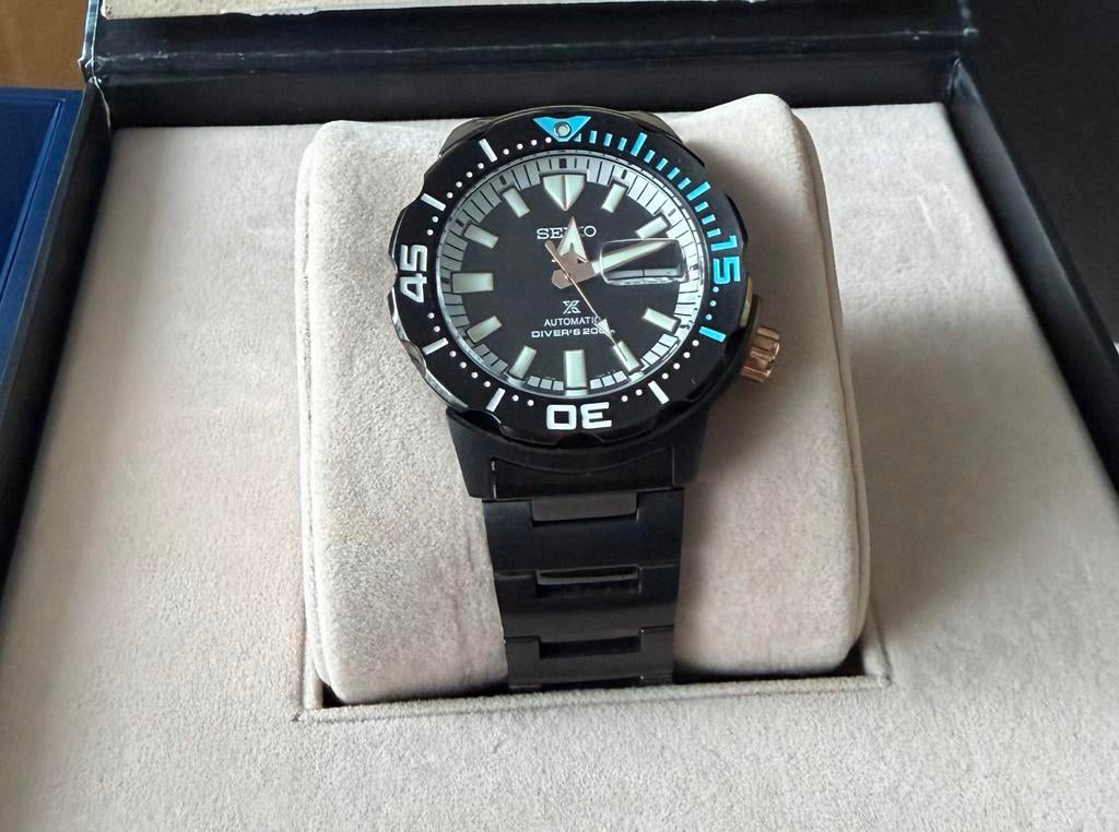 Seiko Monster Black Storm Limited Edition SRPK51K, Ophalen of Verzenden, Zo goed als nieuw