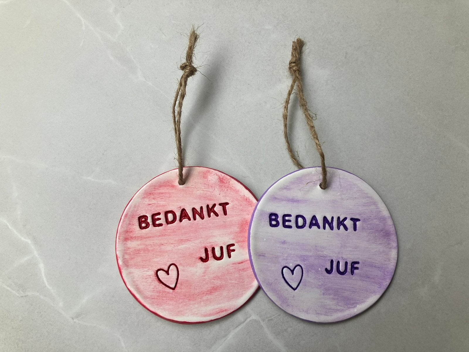 Nieuw 2 x hanger: Bedankt juf, Ophalen of Verzenden, Nieuw