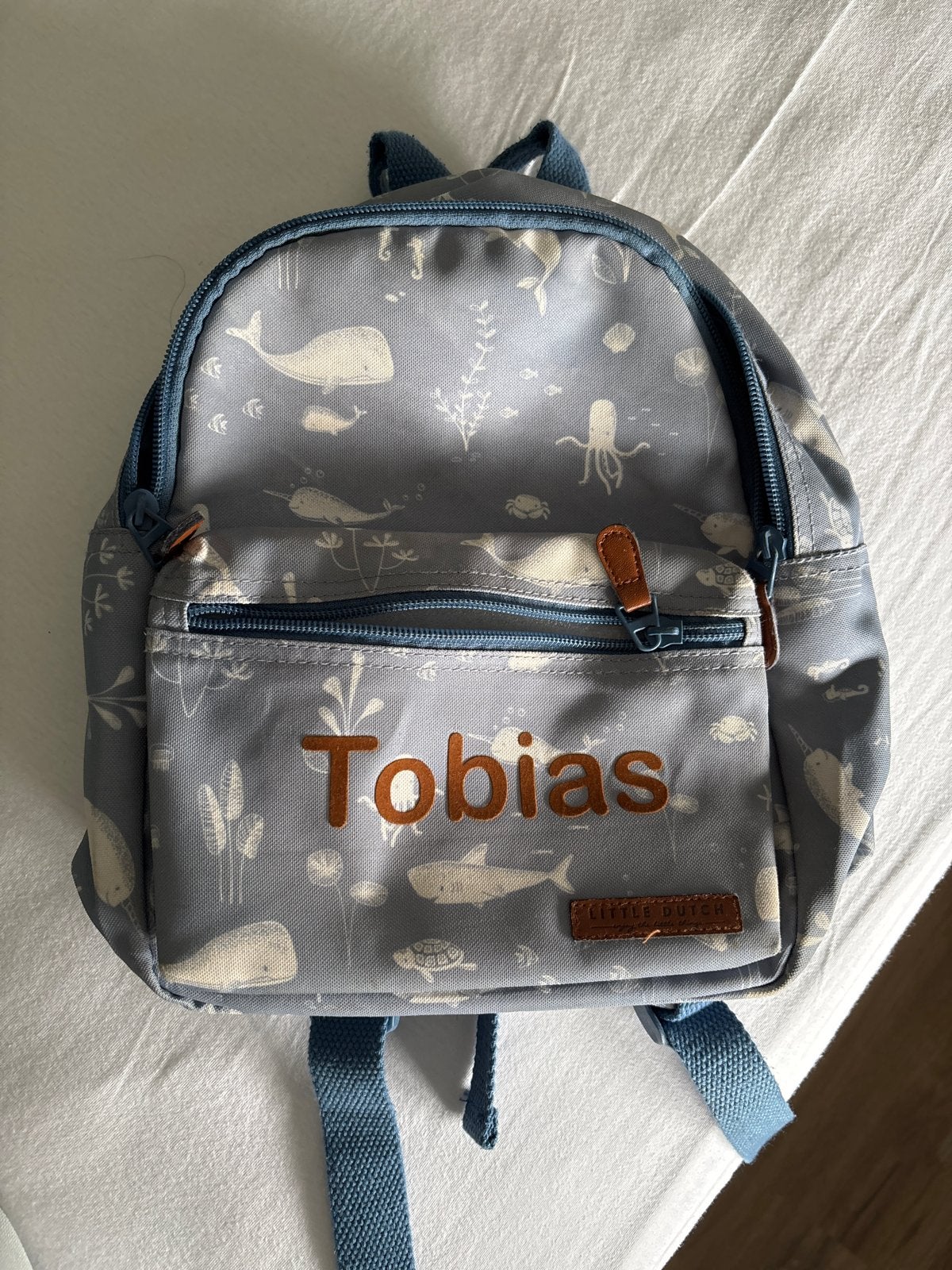 Little Dutch rugzakje met naam Tobias, Sieraden, Tassen en Uiterlijk, Tassen | Rugtassen, Gebruikt, Minder dan 30 cm, Minder dan 25 cm