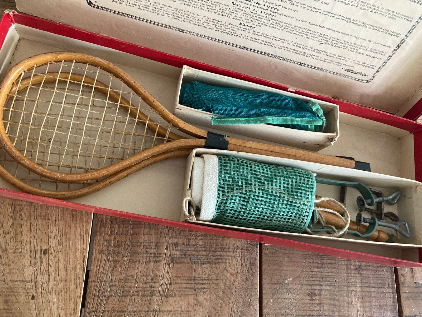 Vintage Tafeltennis Set - Reisspel, Een of twee spelers, Ophalen, Gebruikt, Reisspel