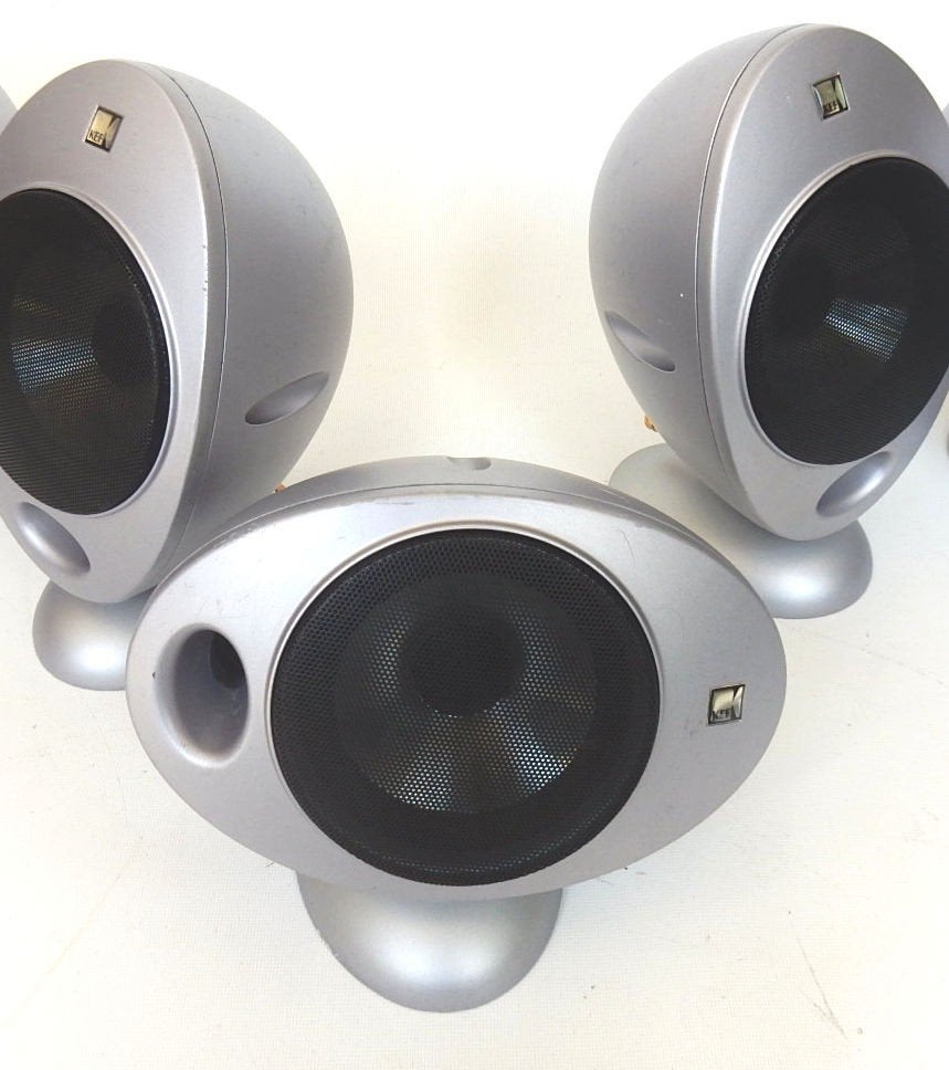 KEF HTS-2001 3x (eitjes) kwaliteit speakers, Gebruikt, Ophalen of Verzenden, 60 tot 120 watt, Surroundset