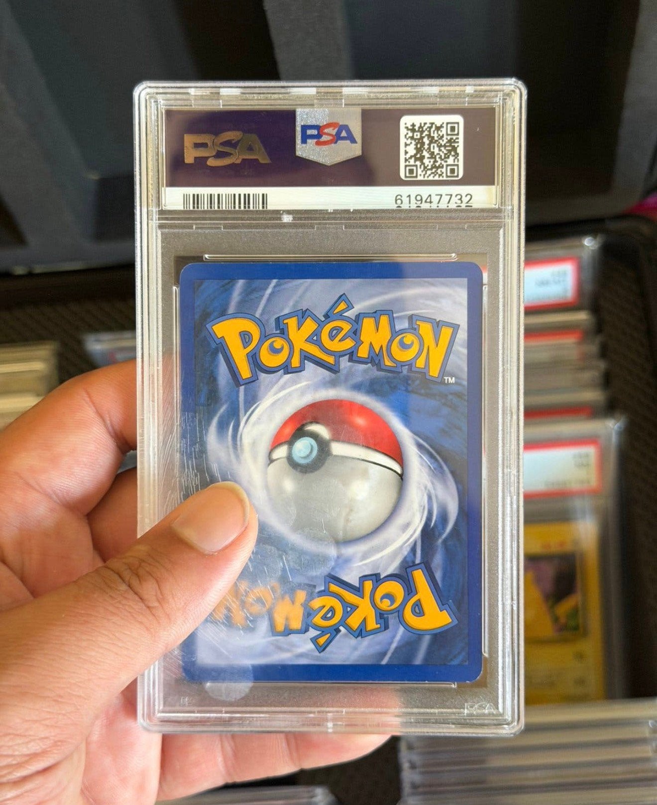 PSA 6 Machamp Holo 1st Edition 8/102 Base Set 1999 Graded, Ophalen of Verzenden, Losse kaart