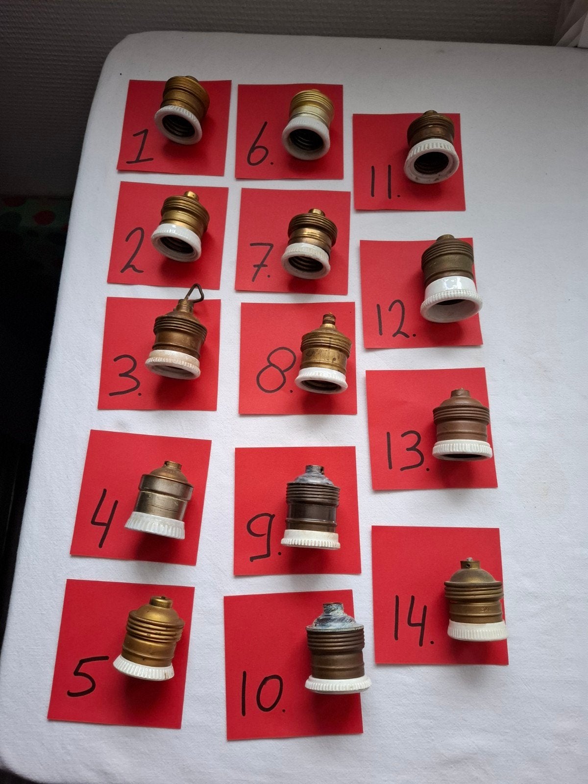 oude lampen fittingen met porselein, Antiek en Kunst, Ophalen of Verzenden