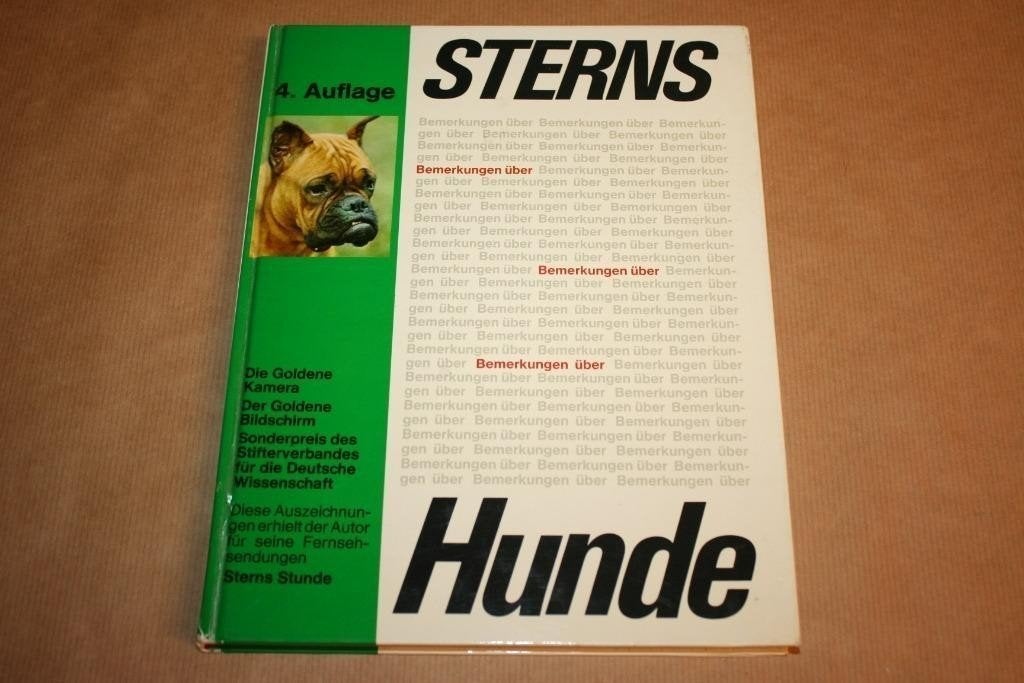 Sterns Bemerkungen über Hunde — Hondengedrag & Rassen, Boeken, Ophalen of Verzenden, Gelezen, Honden