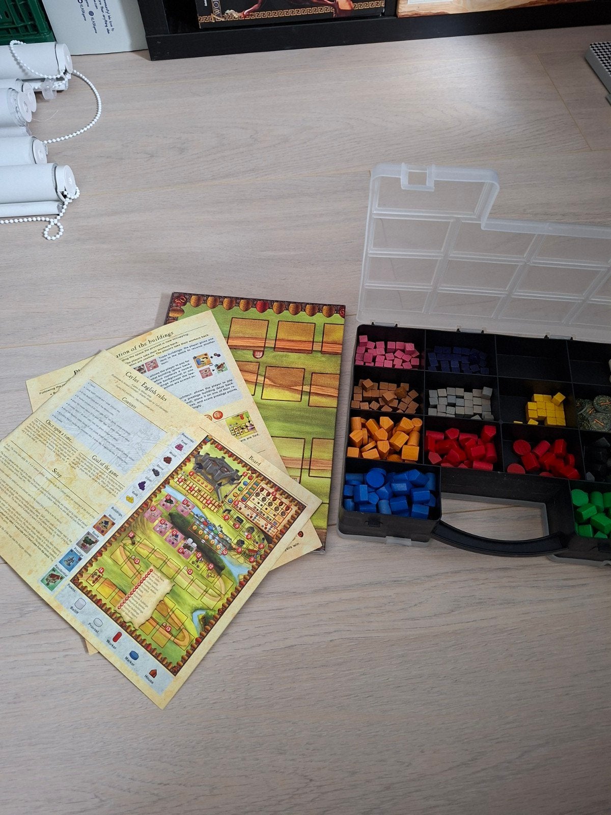 Caylus, Drie of vier spelers, Ophalen, Gebruikt