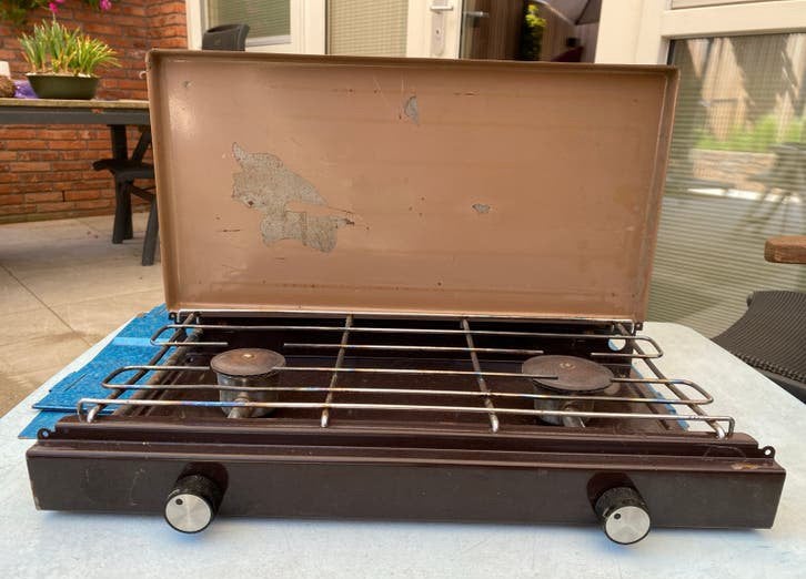 Vintage BST Campingkooktoestel 2-pits - Ideaal voor kamperen, Ophalen of Verzenden, Gebruikt