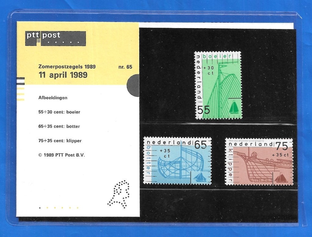 Postzegelmapje 65 - Zomerpostzegels 1989, Postzegels en Munten, Postzegels | Nederland, Verzenden, Na 1940, Postfris