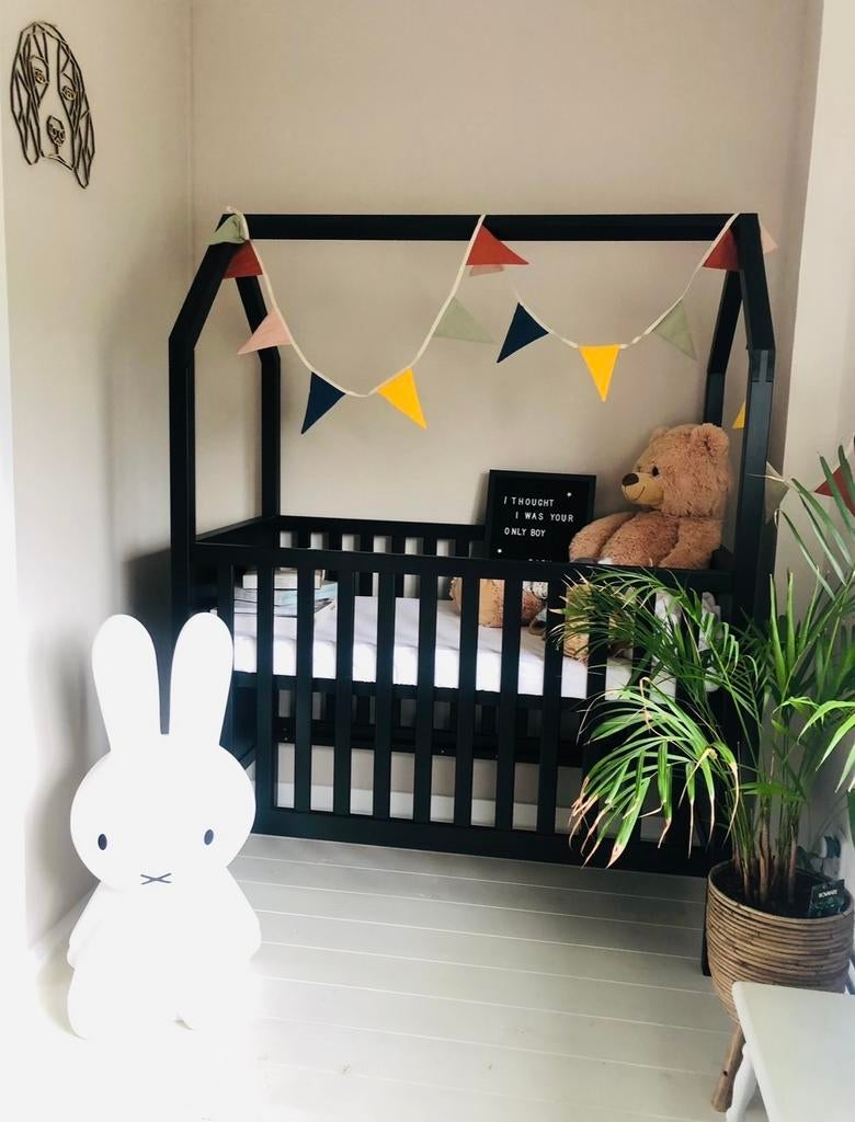 Bopita My First House Ledikant 60x120cm met matras, Kinderen en Baby's, Babywiegjes en Ledikanten, Ophalen, Gebruikt, Ledikant