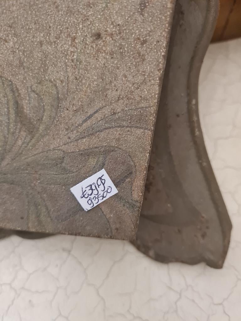 Antieke metalen Jugendstil postvakje, Ophalen of Verzenden