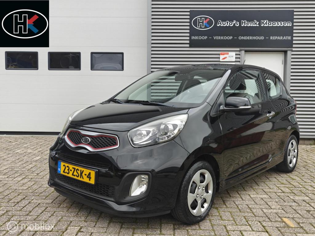 Kia Picanto 3-deurs 1.0CVVT iSG Super Pack Clima CDVab ELram, Auto's, 400 kg, Zwart, Handgeschakeld, 3 cilinders