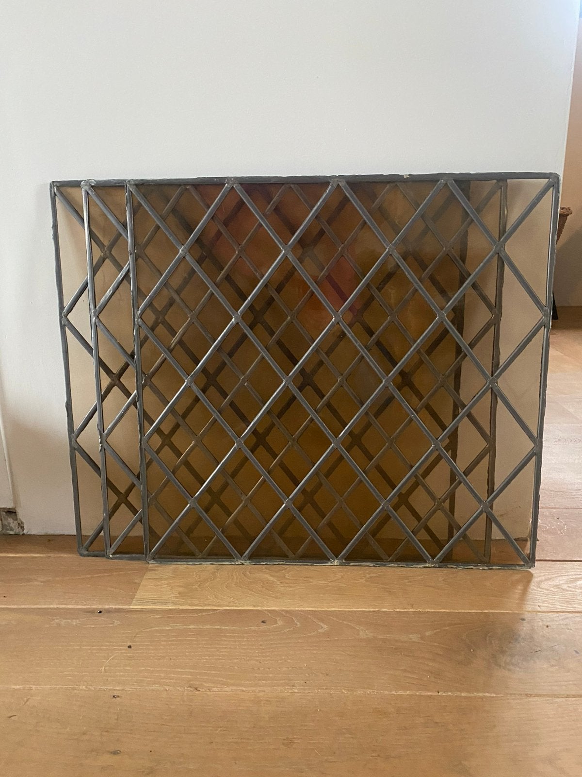 Glas in lood ramen 3 stuks, Ophalen, Gevelraam of Ruit, Minder dan 80 cm, Zo goed als nieuw
