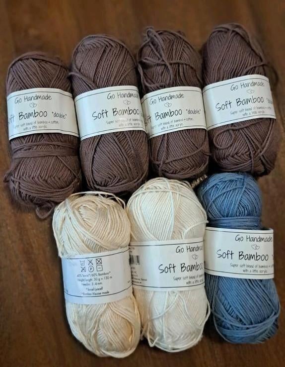 Tencel Bamboo Katoen Brei- en Haakgaren - 7 Bollen, Ophalen of Verzenden, Nieuw, Breien of Haken, Wol of Garen
