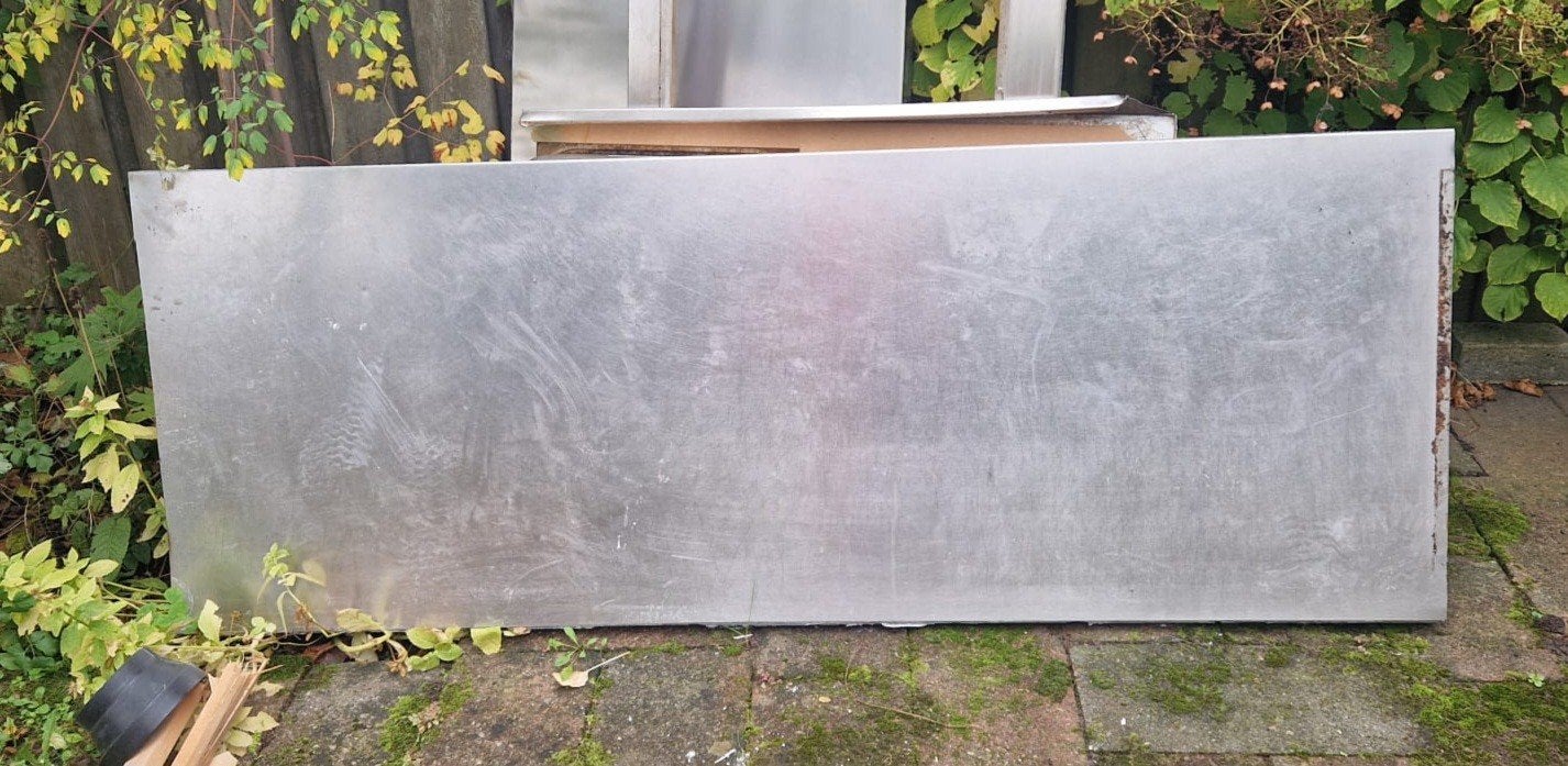 RVS werkblad  176 ,5 x 65 x6 cm, Ophalen, Overige materialen, Minder dan 100 cm, Overige typen