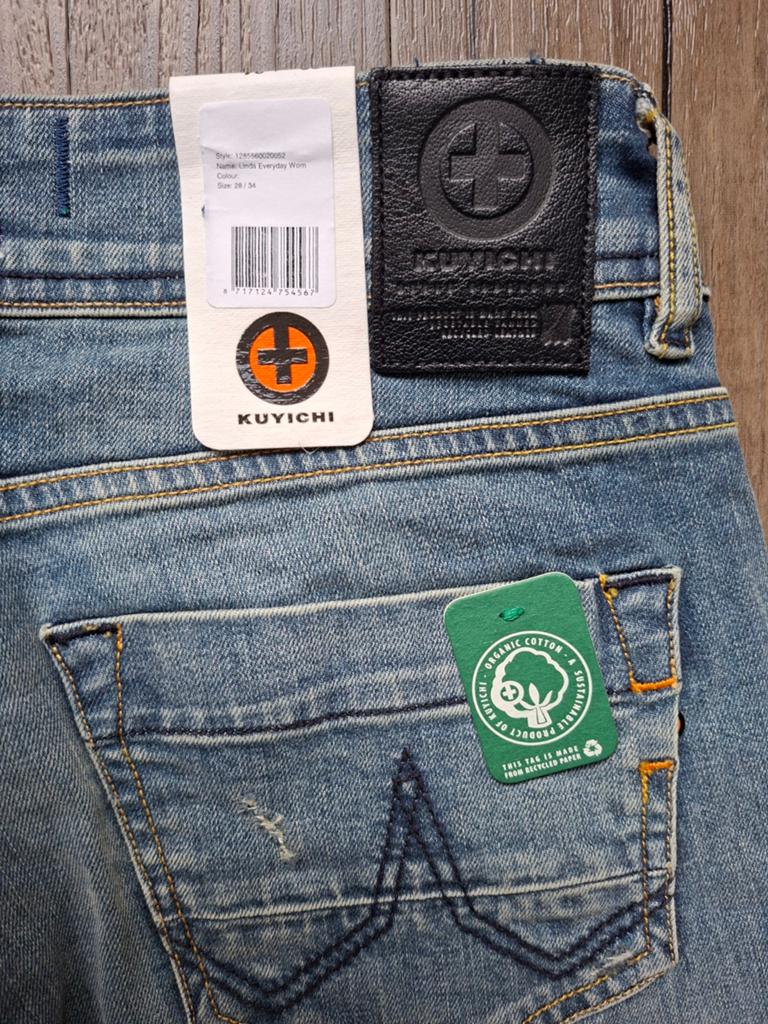 KUYICHI Linda mid-slim jeans W28 L34, Blauw, KUYICHI, Nieuw, Ophalen of Verzenden