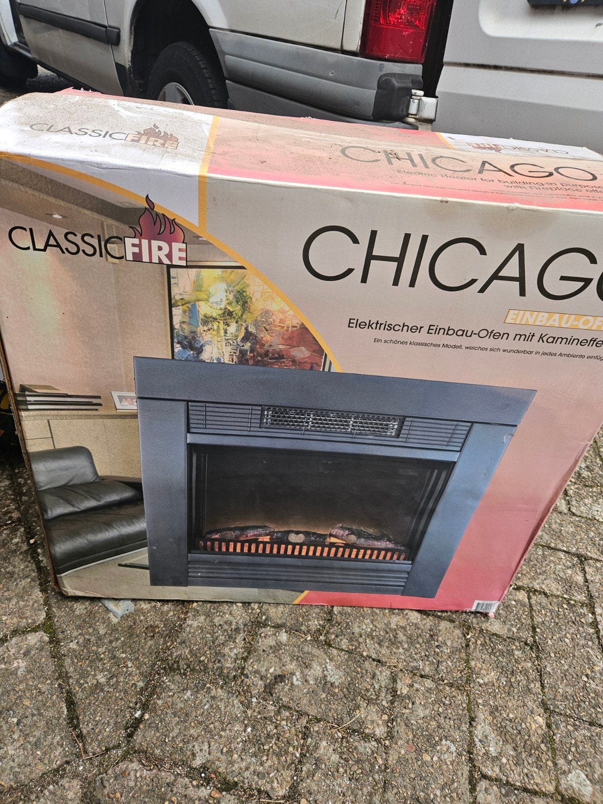 Nieuwe Classic Fire Chicago elektrische sfeerhaard, Ophalen, Nieuw, Inbouwhaard, Elektrische haard