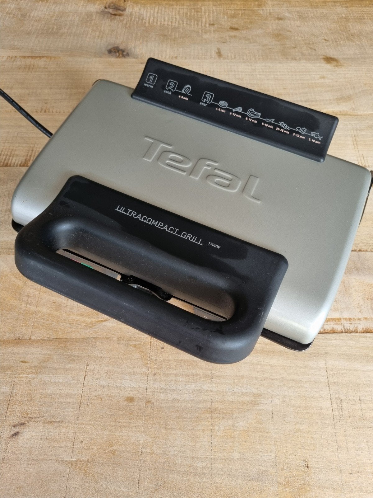 Tefal Ultracompact Grill 1700W - Tafelgrill, Ophalen of Verzenden, Gebruikt, Tafelgrill