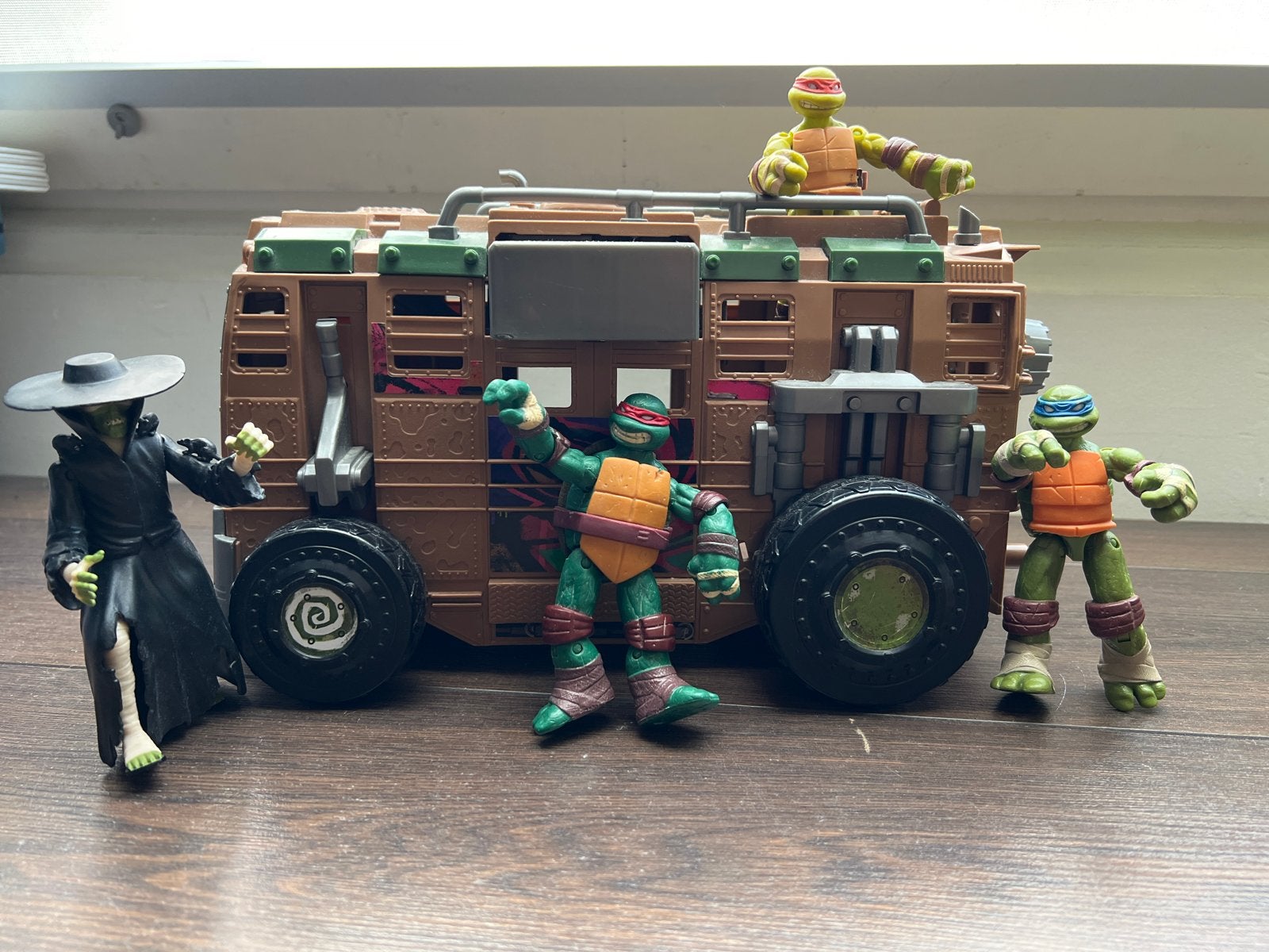 TMNT Speelset met Figuren en Voertuig, Ophalen, Gebruikt