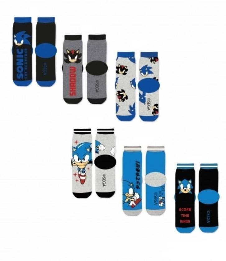Sonic Sokken - 3 paar - Sega - Maat 23/26., Nieuw, Ophalen of Verzenden, Nvt, Sonic the Hedgehog
