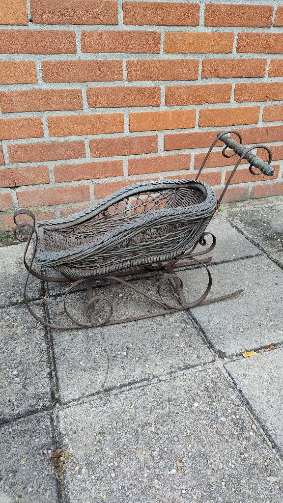 Oud miniatuur sleetje, Ophalen of Verzenden