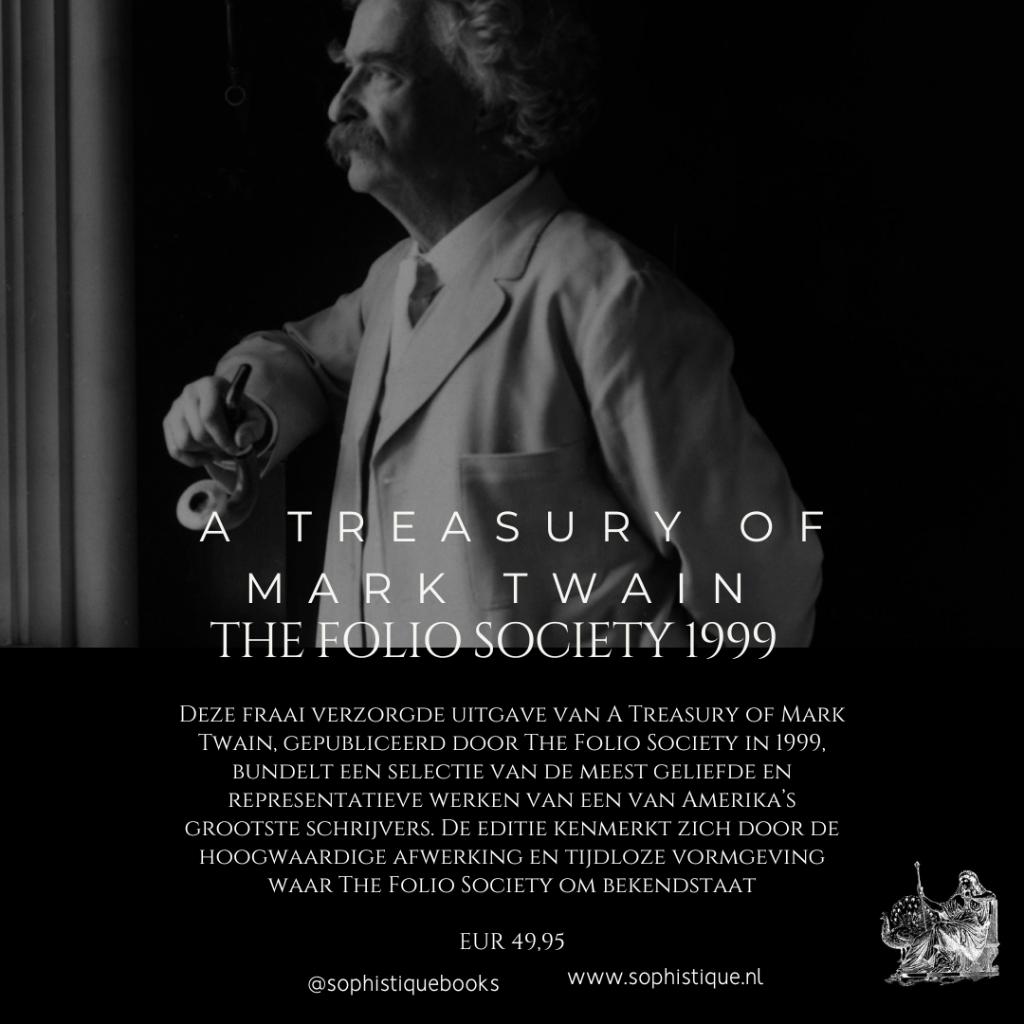 A Treasury of Mark Twain The Folio Society 1999 | EUR 49,95, Boeken, Ophalen of Verzenden, Zo goed als nieuw