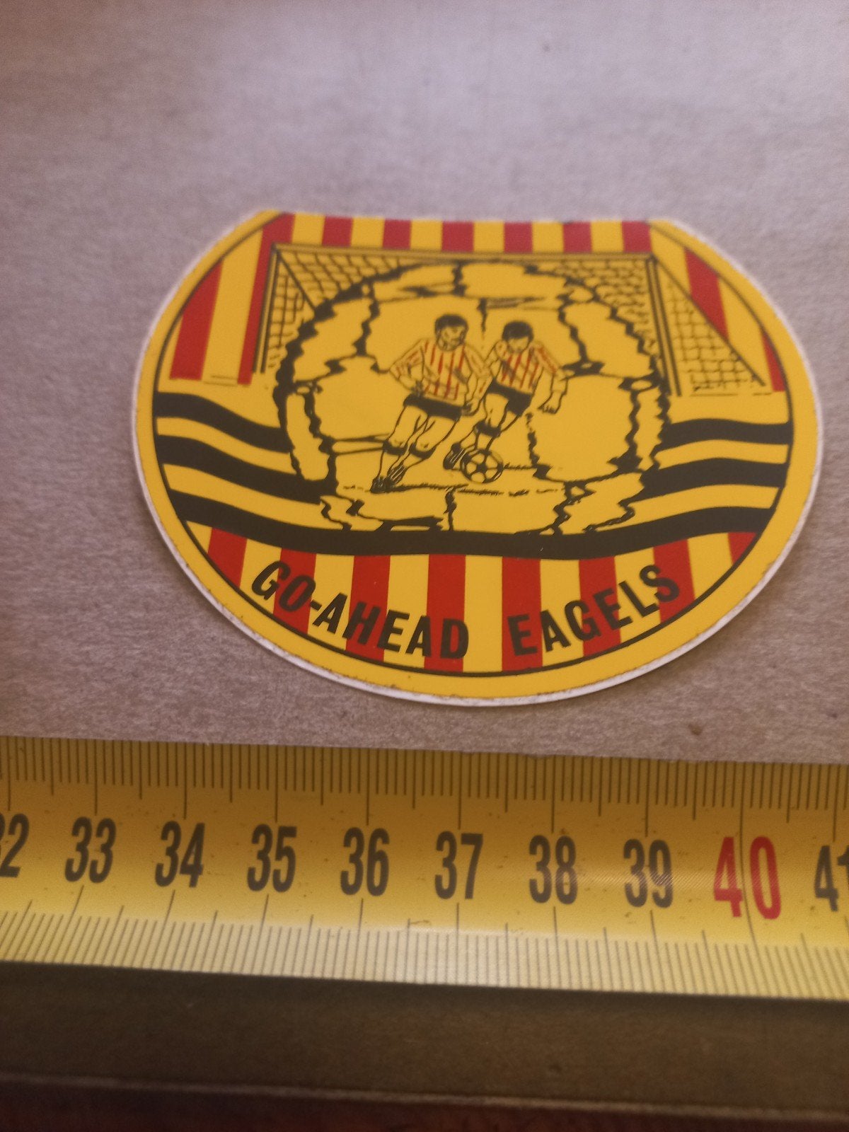 Vintage Go-Ahead Eagles Sticker/Plaatje, Ophalen of Verzenden, Gebruikt