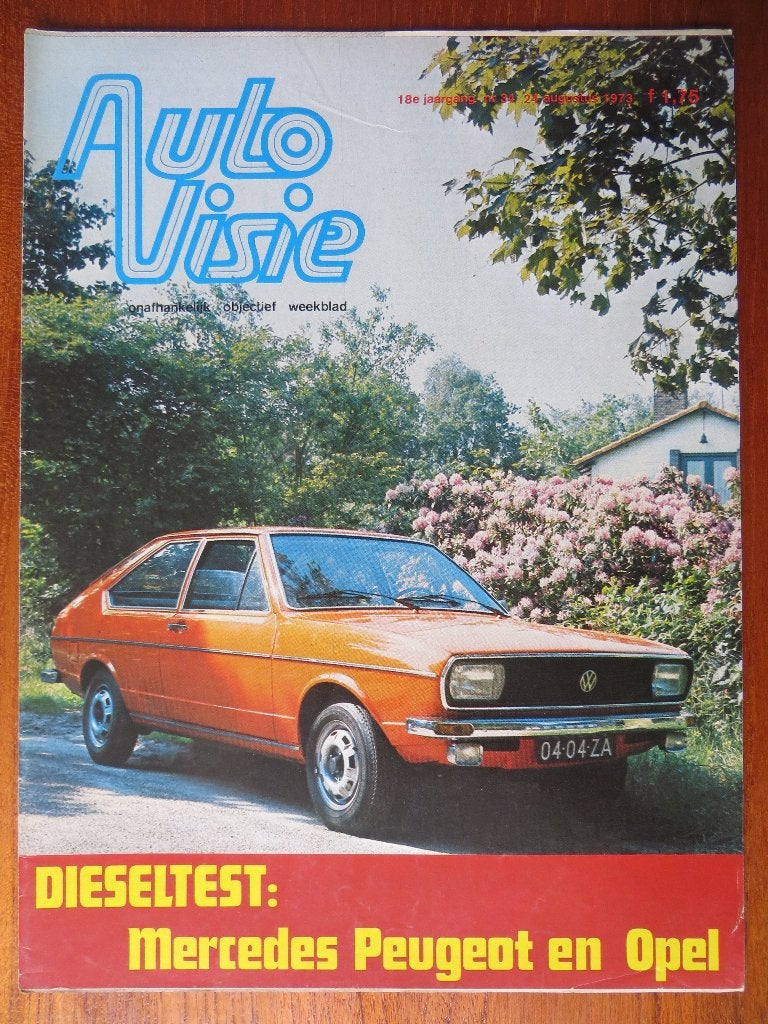 Autovisie 34 1973 diesel-multitest: Rekord D, 220 D, 504 D, Ophalen of Verzenden, Nieuw, Peugeot