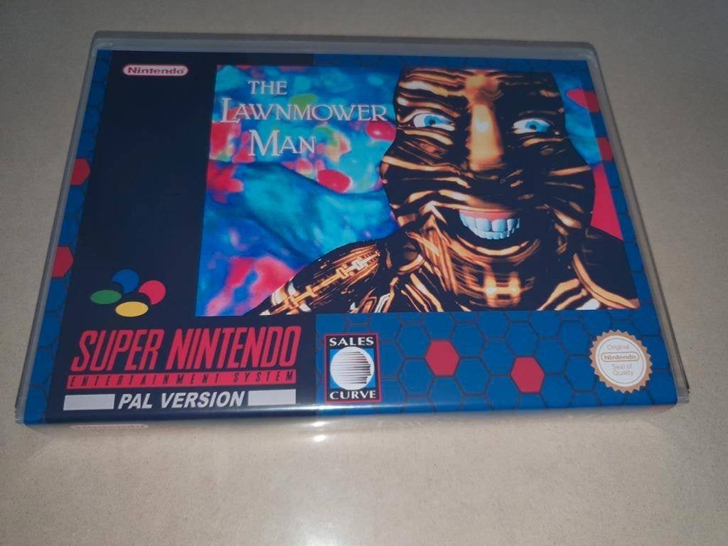 The Lawnmower Man SNES Game Case, Avontuur en Actie, Verzenden, 1 speler, Zo goed als nieuw