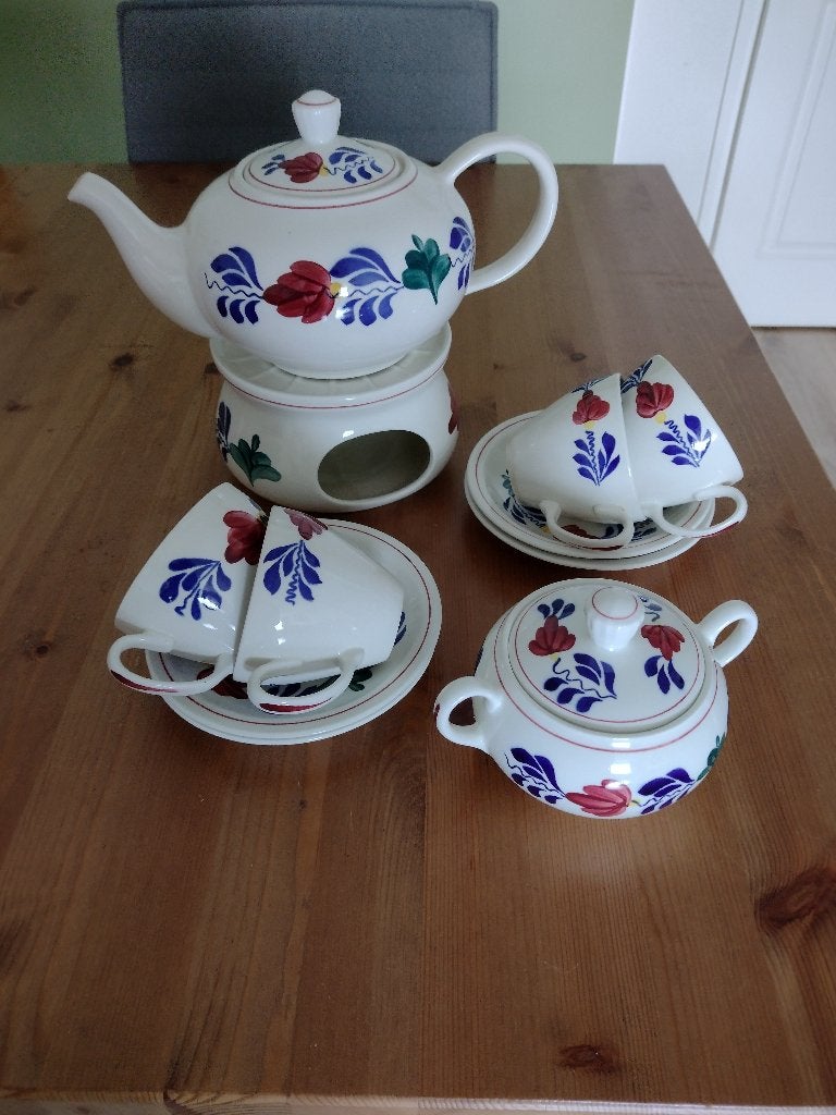 Veel boerenbont servies van Boch, Ophalen, Gebruikt, Overige typen, Aardewerk