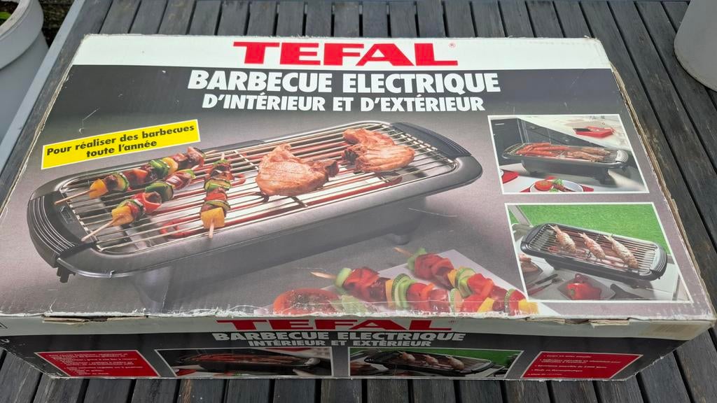 Tefal elektrische tafel bbq,  zo goed als nieuw., Ophalen, Zo goed als nieuw, Tefal